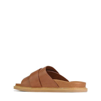 EOS Dede Leather Slide - Brandy SHOES