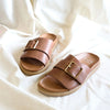 EOS Dede Leather Slide - Brandy SHOES