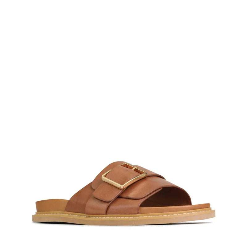 EOS Dede Leather Slide - Brandy SHOES
