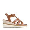 EOS Lana Wedge Sandals - Brandy SHOES