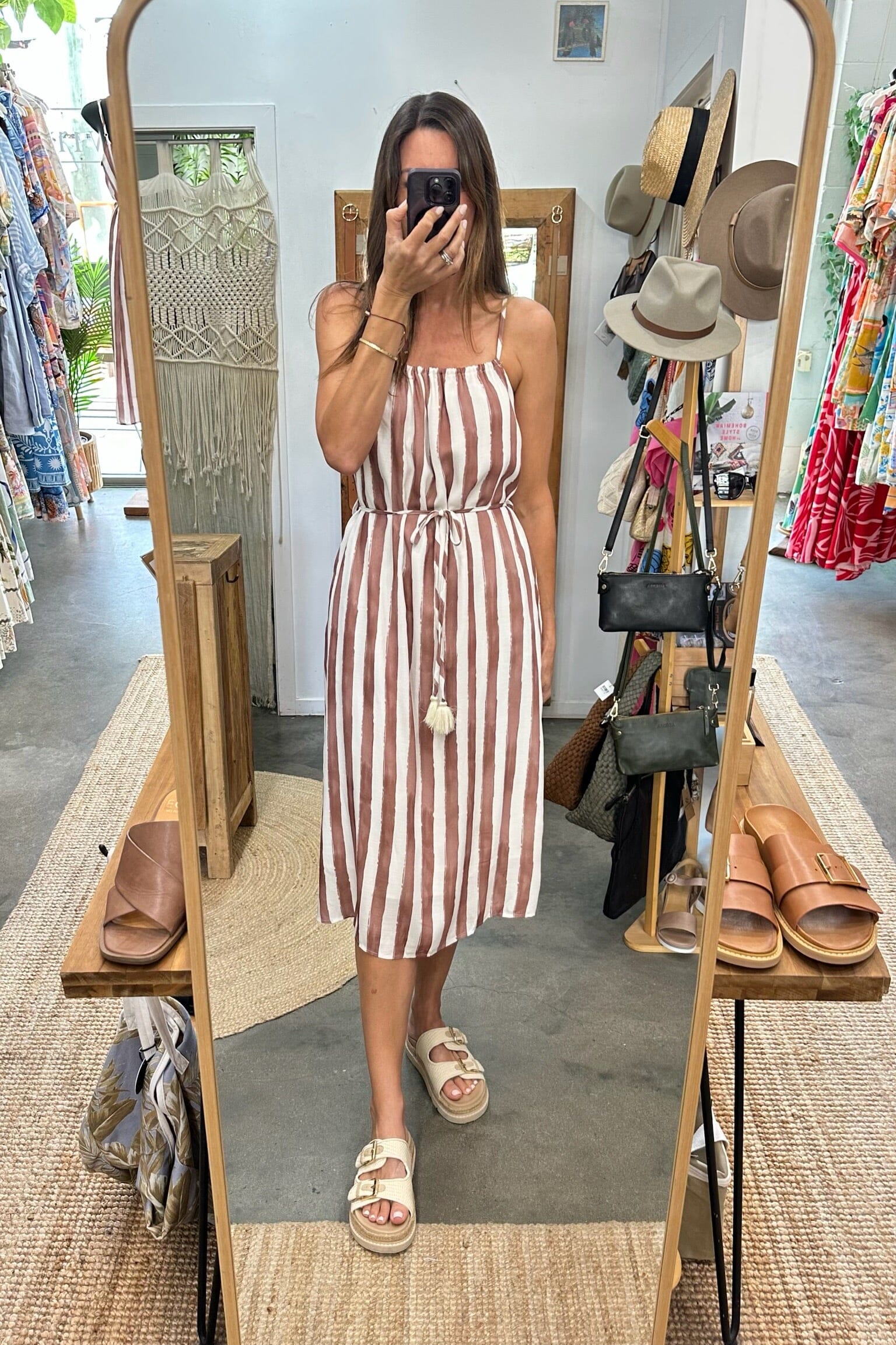 HARPER & ME Latte Midi Dress DRESSES