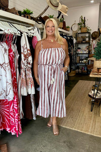 HARPER & ME Latte Midi Dress DRESSES