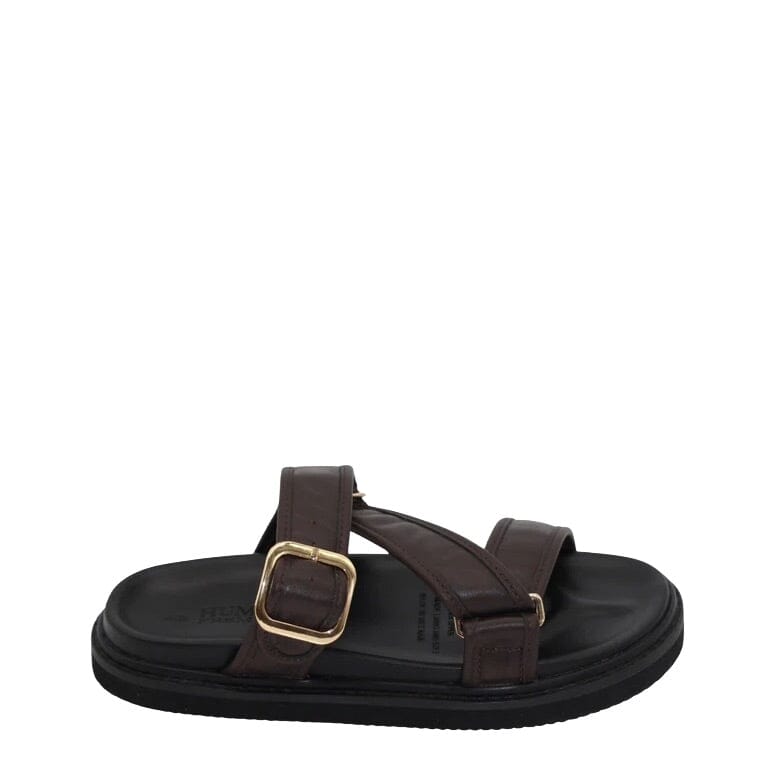 HUMAN PREMIUM Maria Slides - Chocolate SHOES