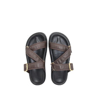 HUMAN PREMIUM Maria Slides - Chocolate SHOES