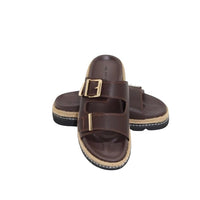 HUMAN PREMIUM Milani Slides - Chocolate SHOES