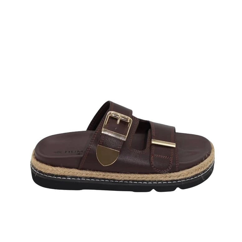 HUMAN PREMIUM Milani Slides - Chocolate SHOES