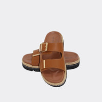 HUMAN PREMIUM Milani Slides - Tan SHOES