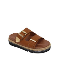 HUMAN PREMIUM Milani Slides - Tan SHOES