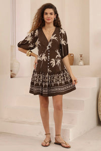 IRIS MAXI Cocoa Mini Dress DRESSES