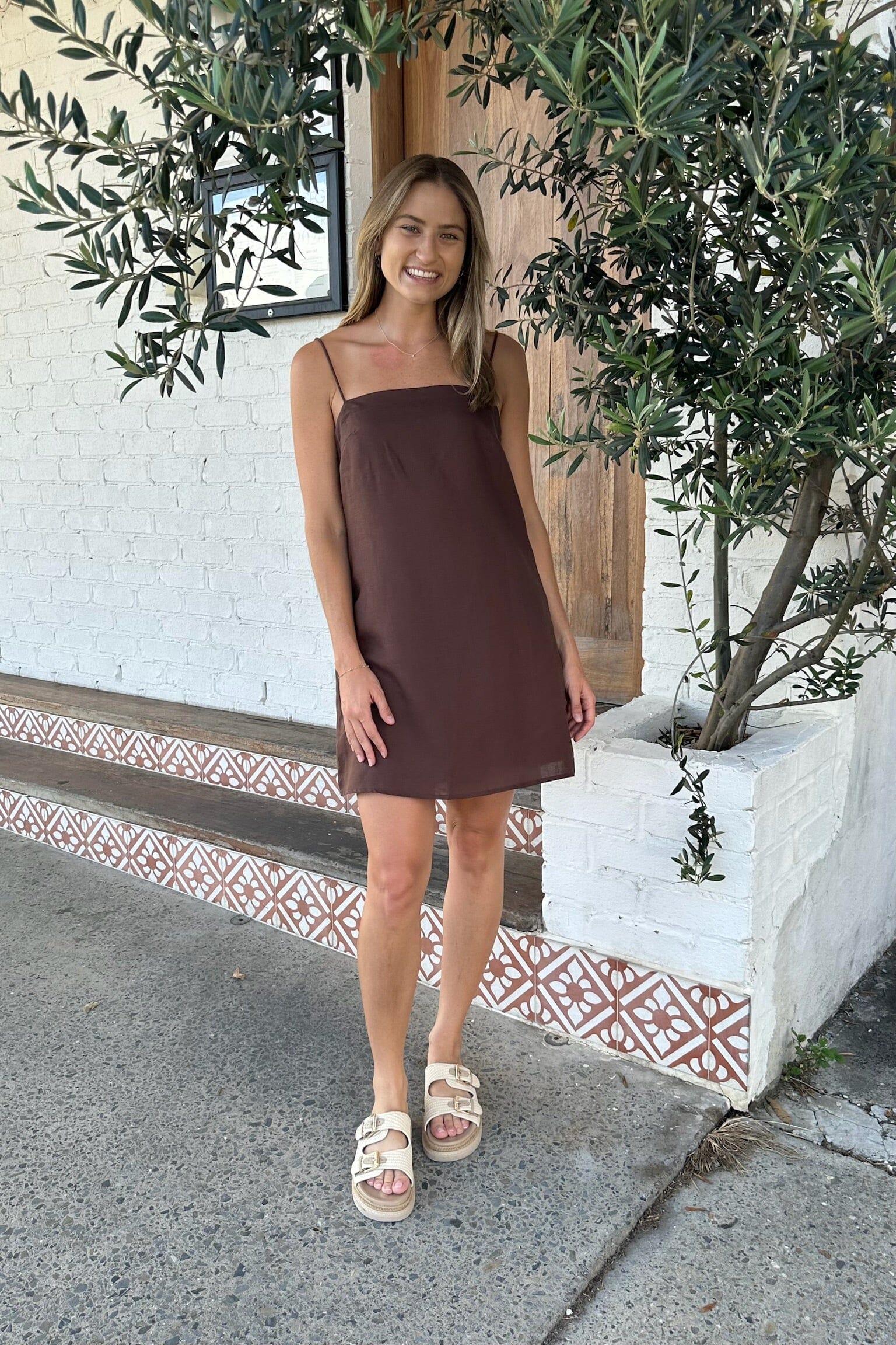 IRIS MAXI Espresso Mini Dress DRESSES