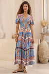 IRIS MAXI Isla Blue Midi Dress DRESSES