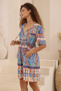 IRIS MAXI Isla Blue Mini Dress DRESSES