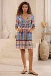 IRIS MAXI Isla Blue Mini Dress DRESSES