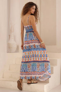IRIS MAXI Isla Blue Strappy Maxi Dress DRESSES