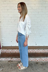 IRIS MAXI Jenna Shirt - White TOPS