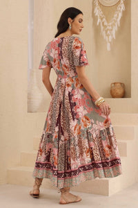 IRIS MAXI Safari Bloom Midi Dress DRESSES