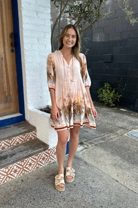 IRIS MAXI Sunset Palm Mini Dress DRESSES