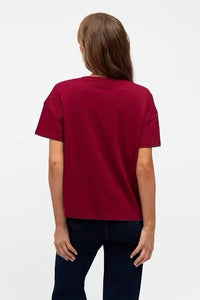 LABEL OF LOVE Easy Tuck Tee - Wine TOPS