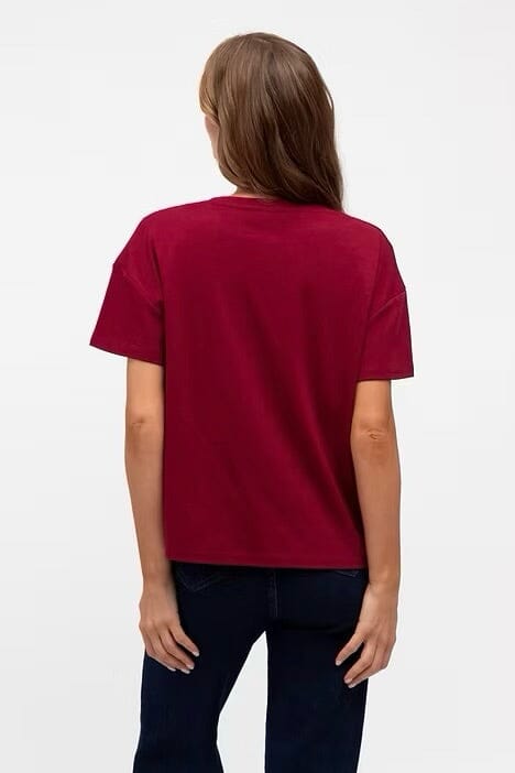 LABEL OF LOVE Easy Tuck Tee - Wine TOPS
