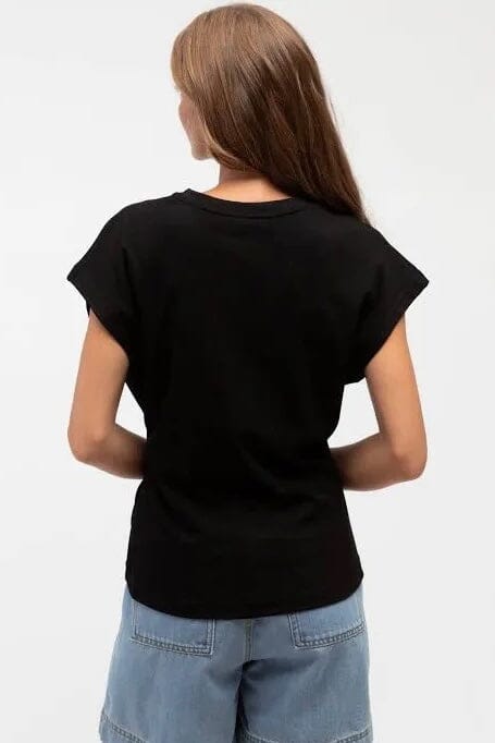 LABEL OF LOVE Ebony Drawstring Tee TOPS