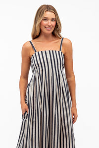 LABEL OF LOVE Monica Stripe Maxi Dress DRESSES