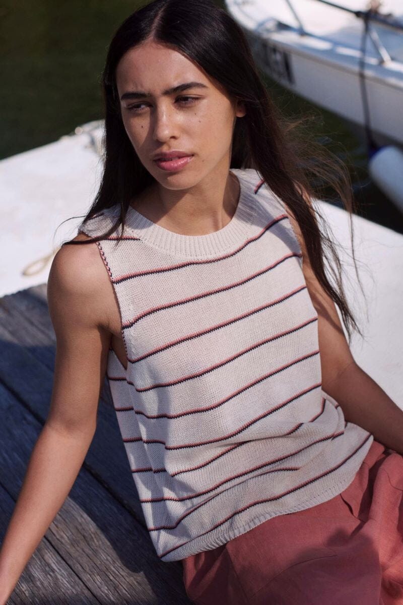 LITTLE LIES Caro Stripe Tank TOPS