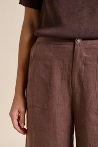 LITTLE LIES Jude Pants - Chocolate BOTTOMS