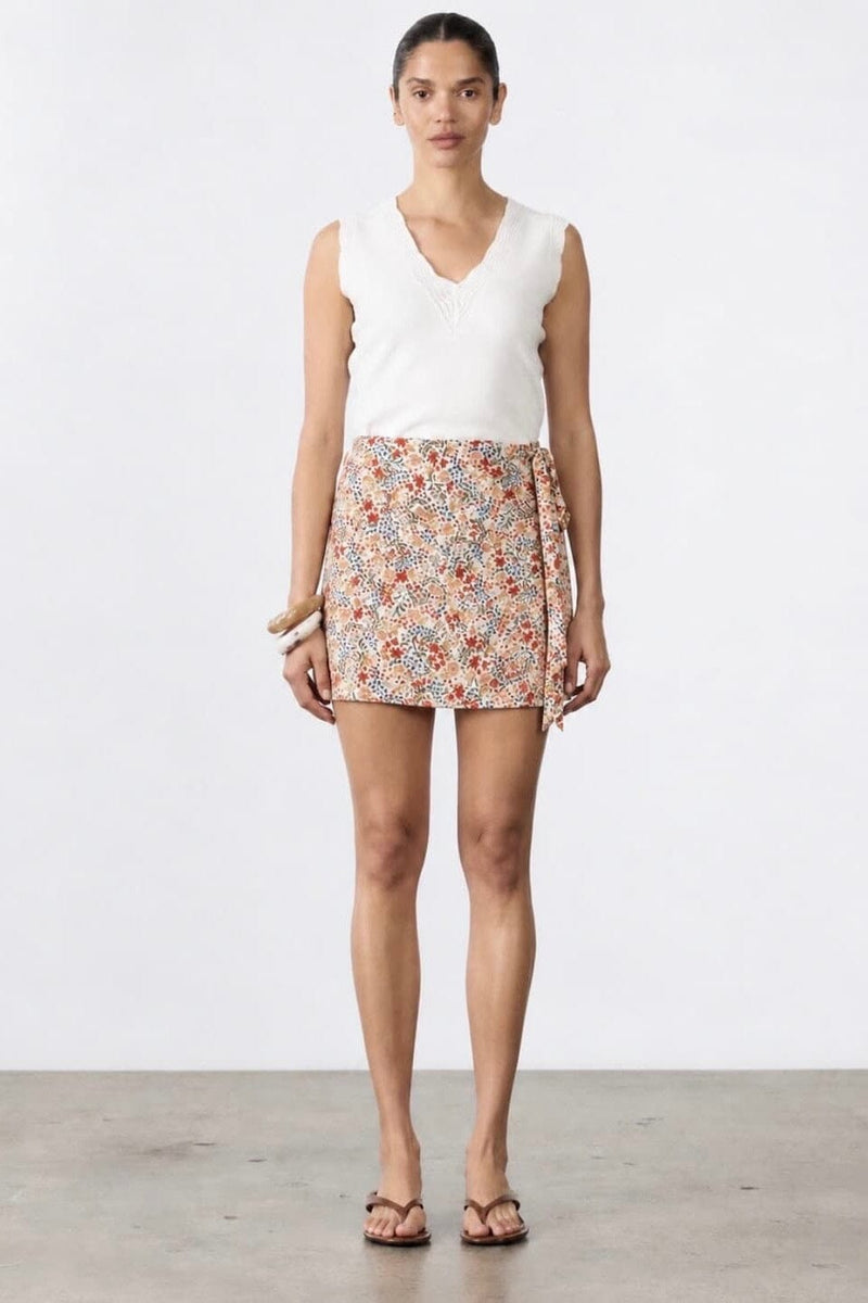 LITTLE LIES Leila Knitted Top - Milk TOPS