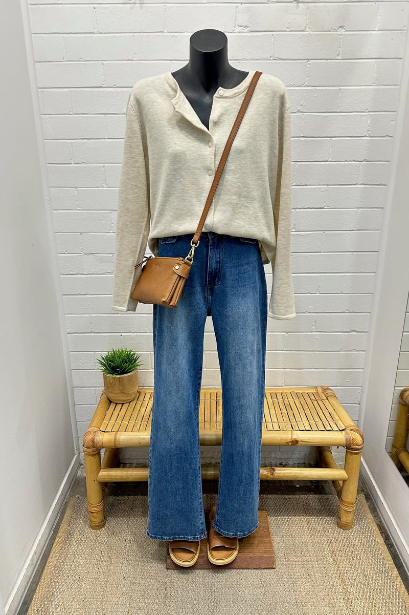LITTLE LIES Lydia Cardigan - Natural KNITS