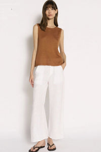 LITTLE LIES Olivia Trim Tank - Terracotta TOPS