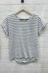 LITTLE LIES Oscar Tee - Blue Stripe TOPS
