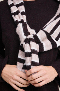 LITTLE LIES Otto Knit - Chocolate Stripe KNITS