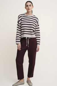 LITTLE LIES Otto Knit - Chocolate Stripe KNITS