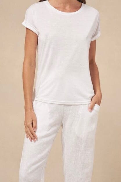 LITTLE LIES Rhodes Tee - White TOPS