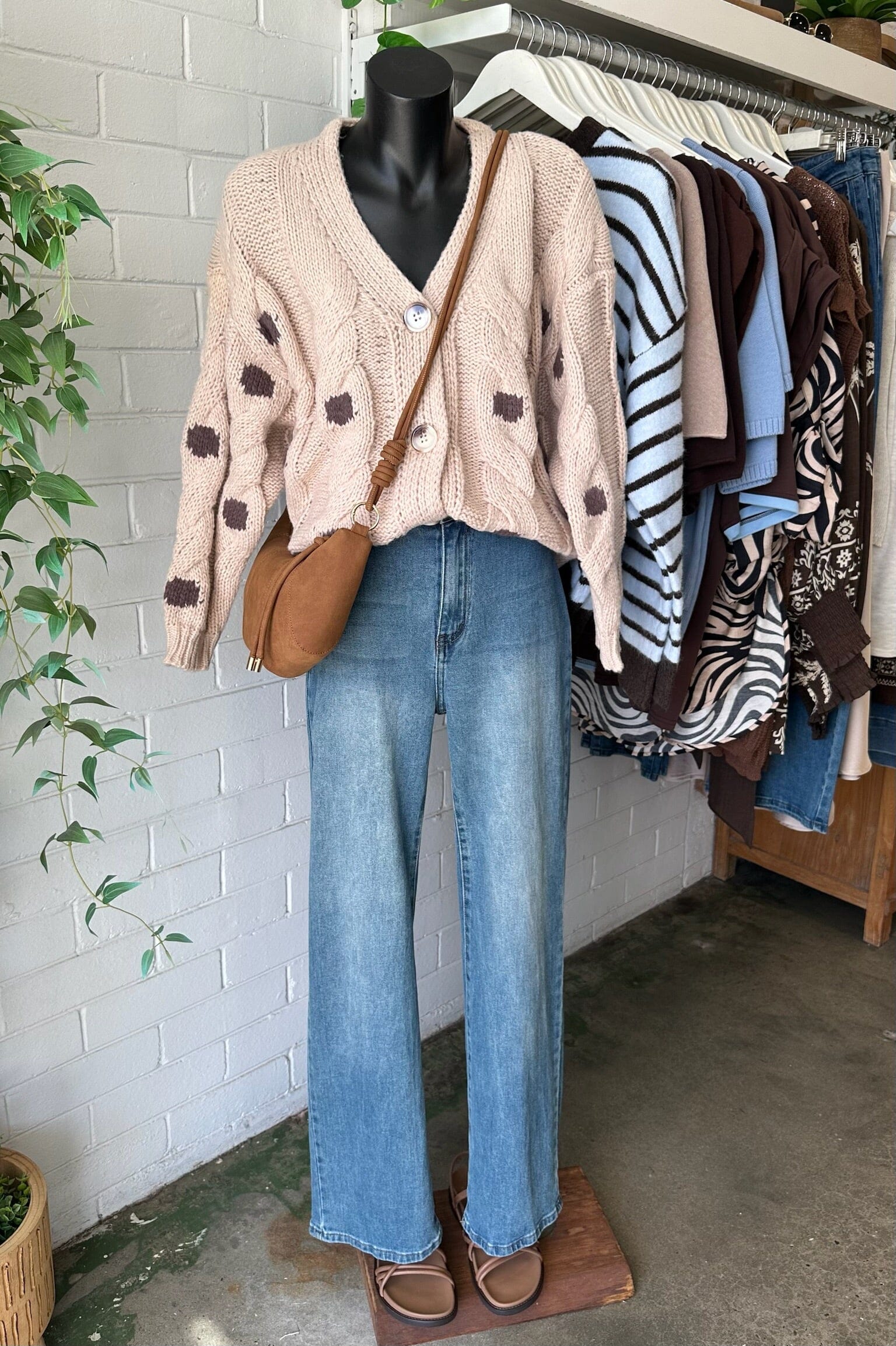 LITTLE LIES Spot Cable Cardigan KNITS