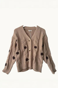 LITTLE LIES Spot Cable Cardigan KNITS