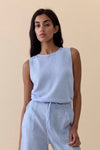 LITTLE LIES Spring Tank - Light Blue TOPS