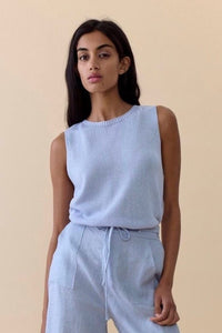 LITTLE LIES Spring Tank - Light Blue TOPS