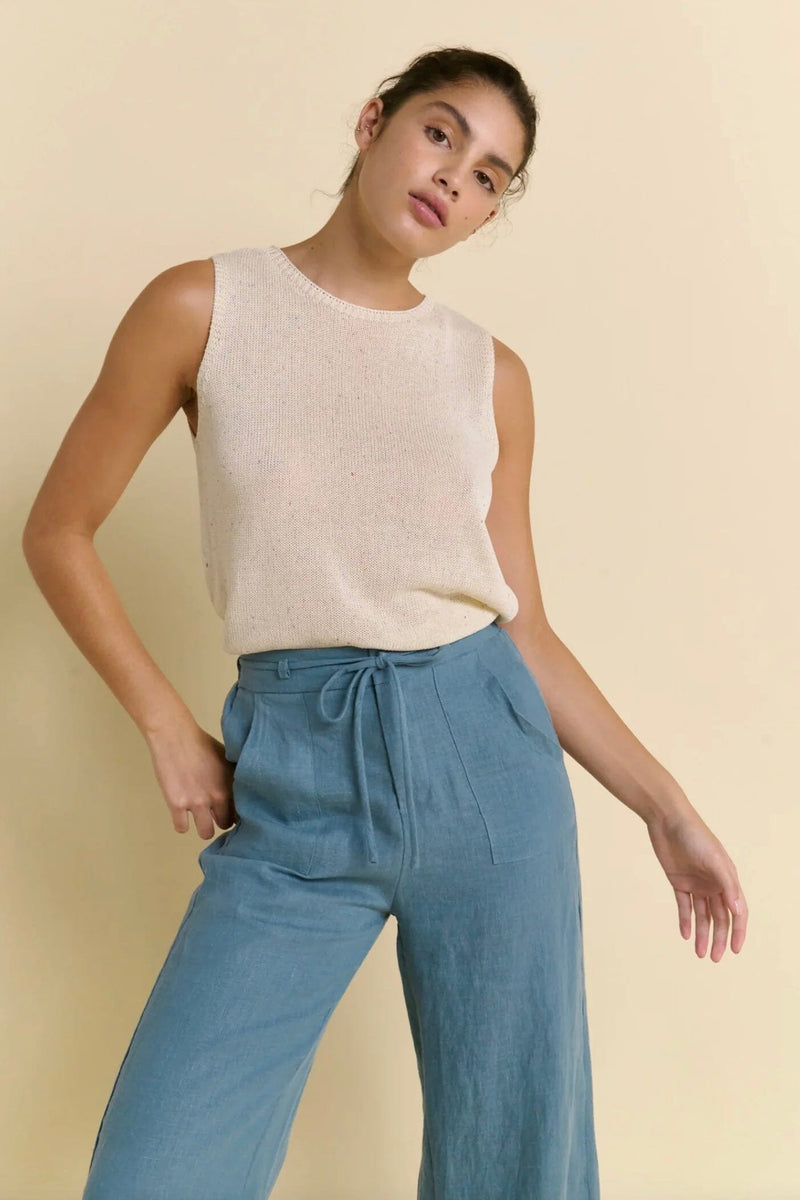 LITTLE LIES Spring Tank - Natural TOPS