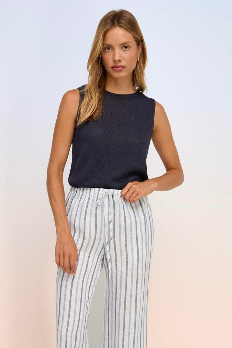 LITTLE LIES Spring Tank - Navy TOPS