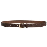 LOOP LEATHER CO. Clare Leather Belt - Chocolate ACCESSORIES