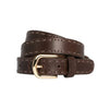 LOOP LEATHER CO. Clare Leather Belt - Chocolate ACCESSORIES