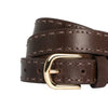 LOOP LEATHER CO. Clare Leather Belt - Chocolate ACCESSORIES