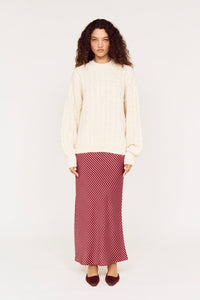 MINKPINK Elika Cable Knit Jumper KNITS