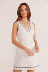 MINKPINK Elini Embroidered Mini Dress DRESSES