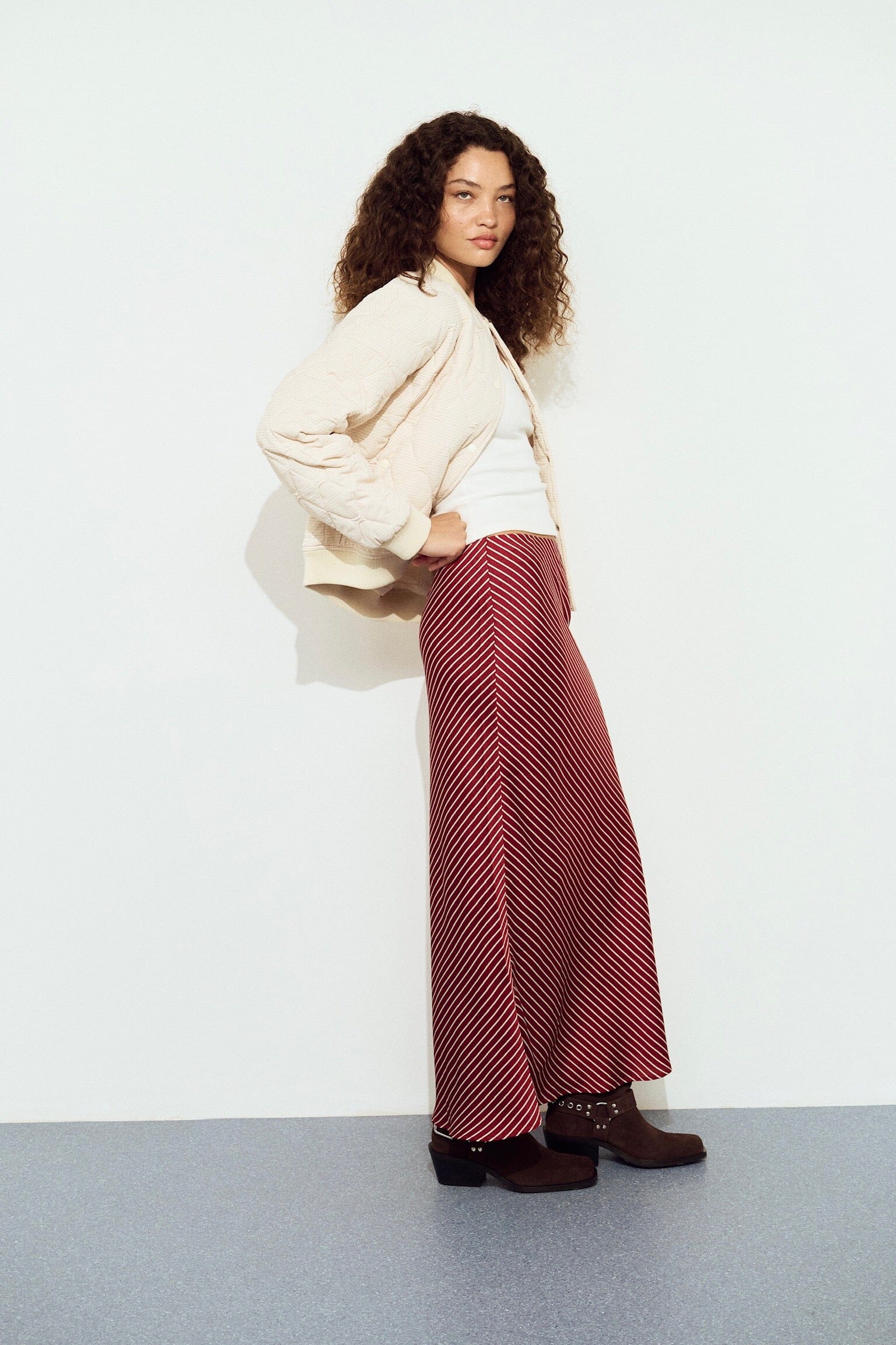 MINKPINK Leni Bias Midi Skirt BOTTOMS