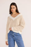 MINKPINK Megan V Neck Sweater TOPS