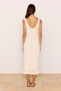 MINKPINK Sabine Pointelle Midi Dress DRESSES