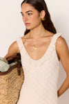 MINKPINK Sabine Pointelle Midi Dress DRESSES