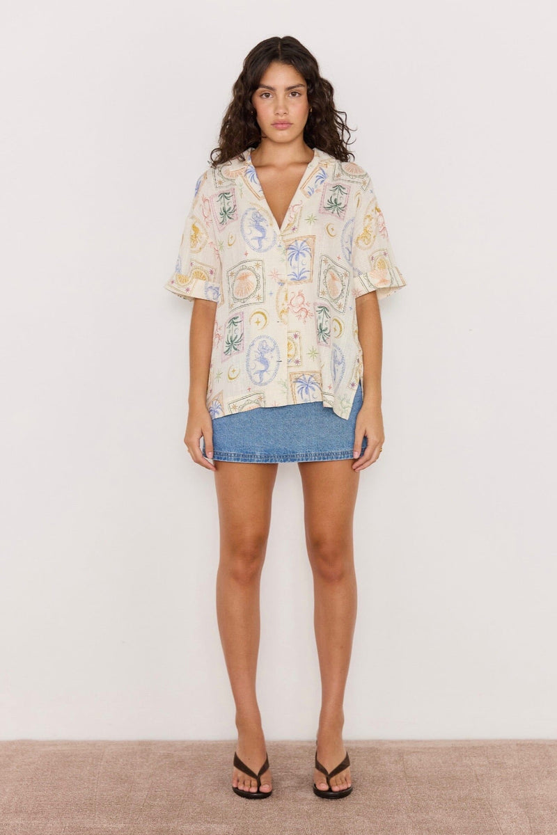 MINKPINK Sirena Resort Shirt TOPS